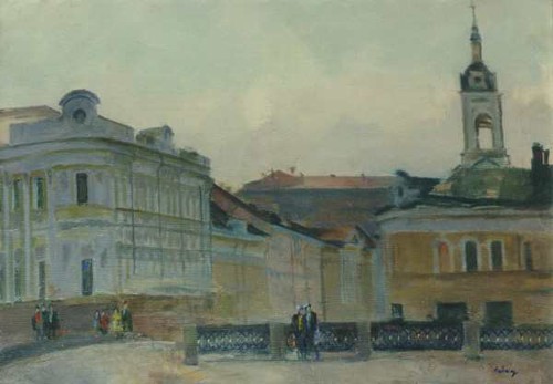 The Pyatnitskaya street; Old Moscow. City landscape