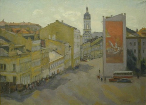 Old Moscow. City landscape: Moscow. Balchug. Midday