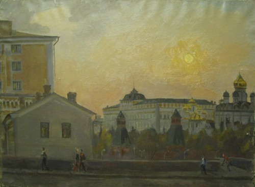 Old Moscow. City landscape: untitled