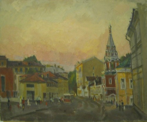untitled; Old Moscow. City landscape