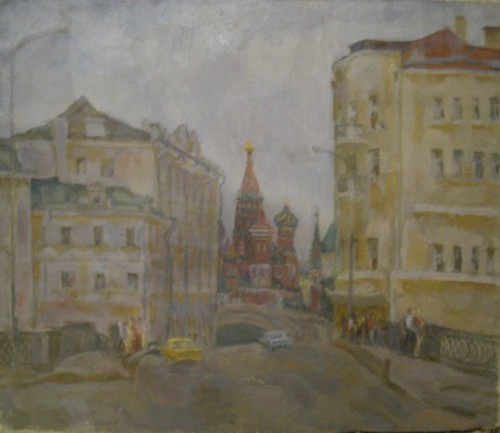 Old Moscow. City landscape: Petrov's gates