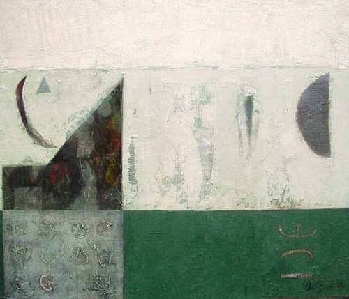 Mi-Fu; canvas, oil, 100x120 sm, 1999 year, collection