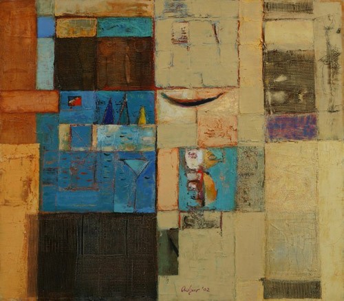 Fulfilment; canvas, oil, 70x70 sm, 2002 year, collection