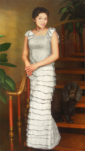 Nelly; 140x80 sm; canvas, oil; 2005 year