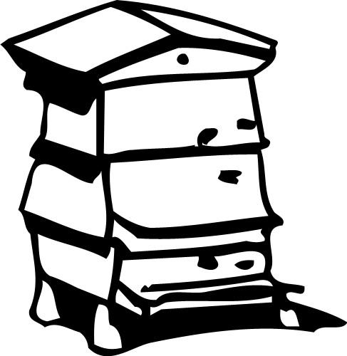 Bee hive; Insect, Hive, Bee, Queen, Workers, Drones, Pollination