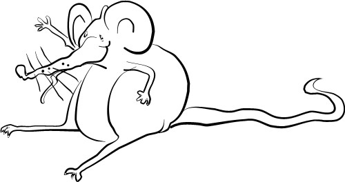 Mouse; Rodent, Cartoon, Animal, Pot