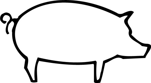 Pig; Animal, Domestic, Design, Farm
