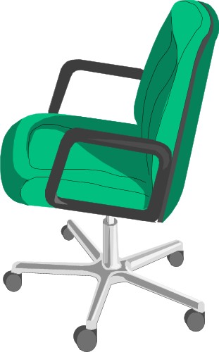 Office chair with arms; Business