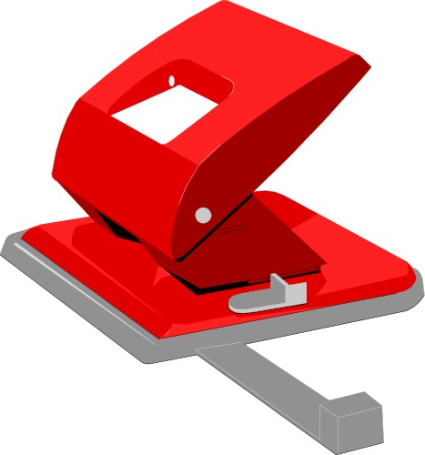 Hole punch; Punch, Paper, Office, Desk