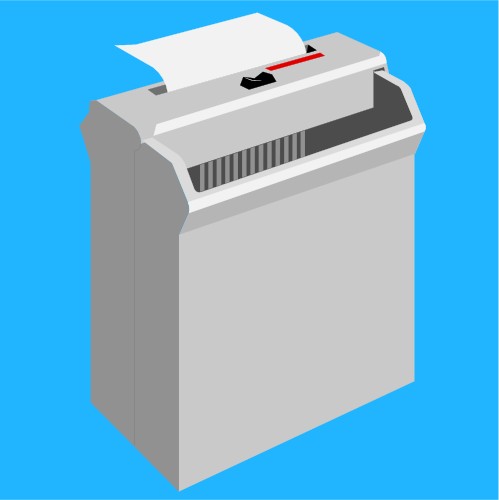 Paper shredding machine; Shredder, Paper, Machine, Office