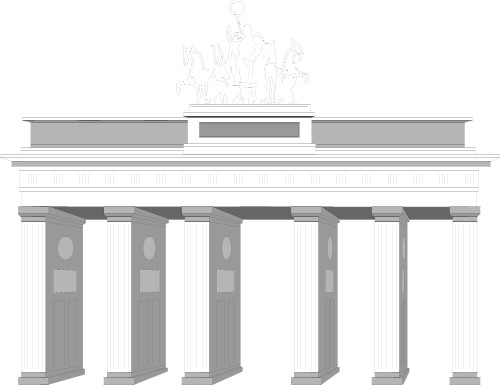 Brandenburg Gate in Berlin; Brandenburg gate, Berlin, German, Gate, Arch, History, Famous