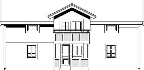 House; Elevation, Architecture