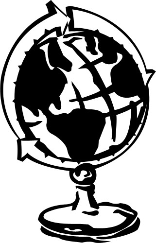 Globe; Environment, World, Arro, International, Globe