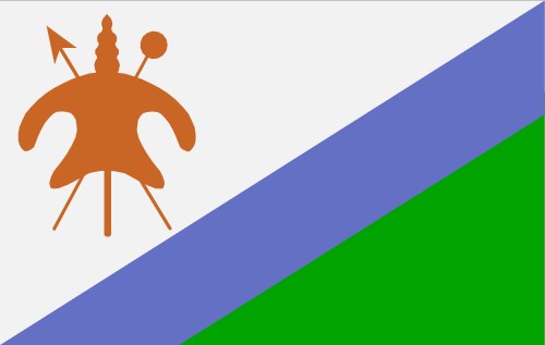 Lesotho; Flag