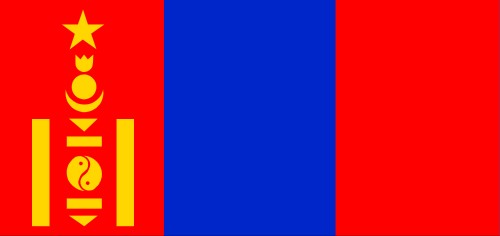 Mongolia; Flag