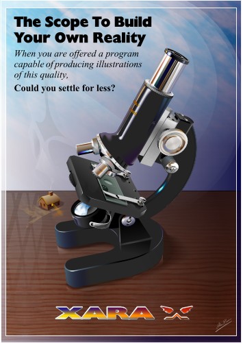 Microscope; Microscope, Technical, Biology, Detailed, Xara, Burns