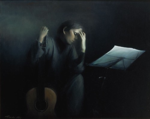 Music; Oil on canvas, 100x120 cm
