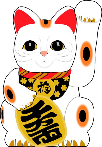 Japanese Cat Doll; Asia, Decoration, Matsuri, Graphics, Japanese, Cat, Doll