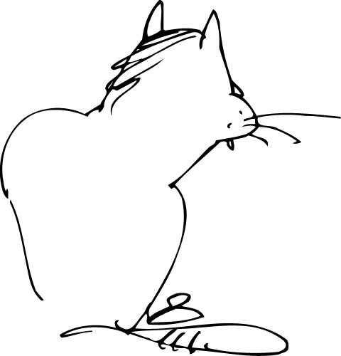 Cat; Feline, Animal, Cartoon
