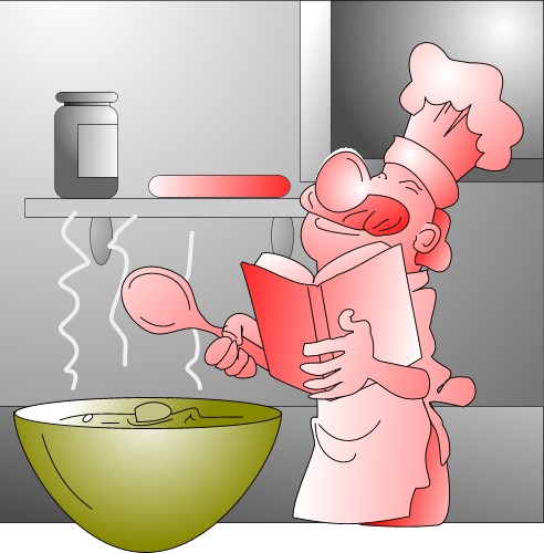 people cooking cartoon