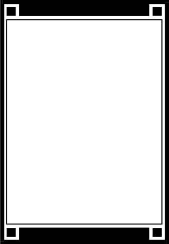 Outline with thick top and bottom edges; Border, Outline, Grey, Frame