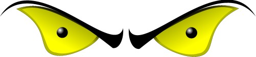 Pair of evil eyes; Graphics