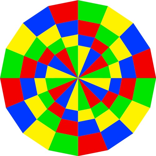 Colour spiral; Colour, Spiral, Disc, Primary