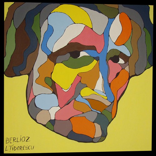 Hector Berlioz; acryl painting 35.4x35.4 in