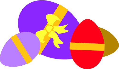 Selection of easter eggs; Holidays