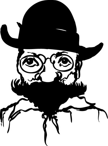 Carl Larsson; Man, Beard, Hat