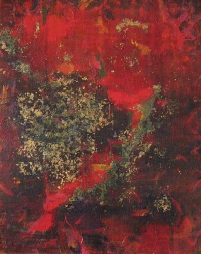 Peintuire La Rose; canvas, oil; 100 x 80 cm