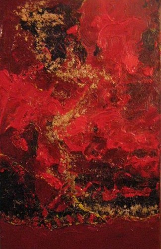 Paint Pamela Walt Chauve: Black and Red