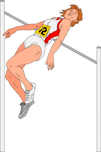 Sport: Woman highjumping