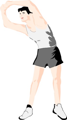 Woman keeping fit; Keepfit, Aerobics, Exercise