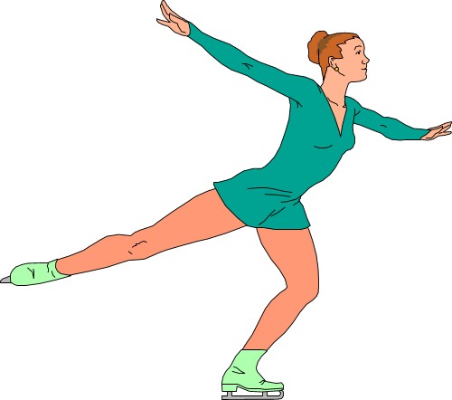 Sport: Female figure skater