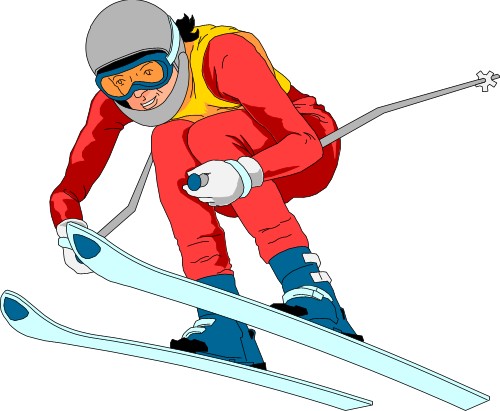 Downhill skier; Sport