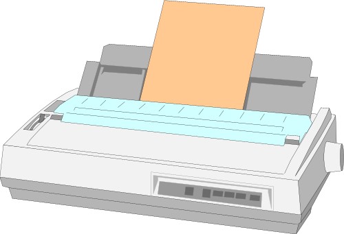Large carriage printer; Printer, Daisywheel