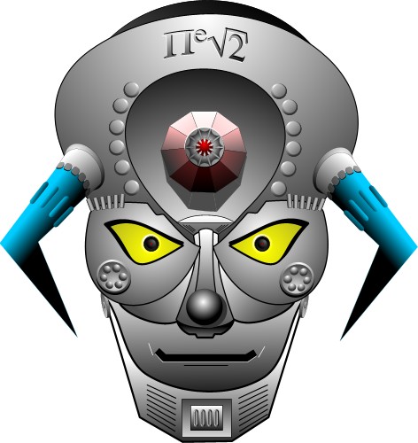 Robotic head; Robot, Future, Fantasy