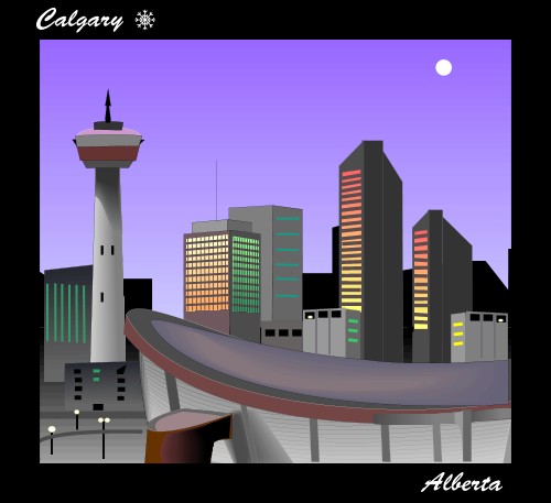 Calgary; Travel, Canada, Corel, Calgary