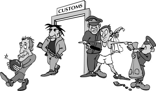 Customs; Travel, Misc, ImageClub, Customs