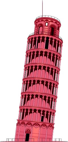 Leaning Tower of Pisa; Travel, Europe, Totem, Graphics, Leaning, Tower, of, Pisa