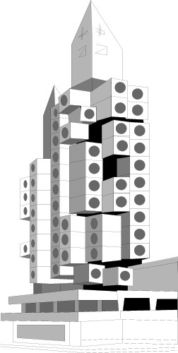 Nakagin Apartment Tower; Travel, United, States, Management, Graphics, Nakagin, Apartment, Tower