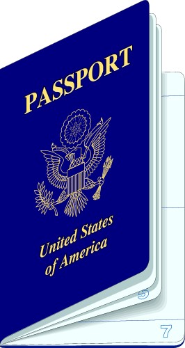 Passport; Travel, United, States, Totem, Graphics, Passport