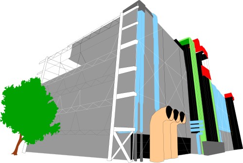 Pompidou Center; Travel, France, Management, Graphics, Pompidou, Center