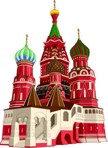 Basil's Cathedral; Travel, Europe, Totem, Graphics, St., Basil's, Cathedral