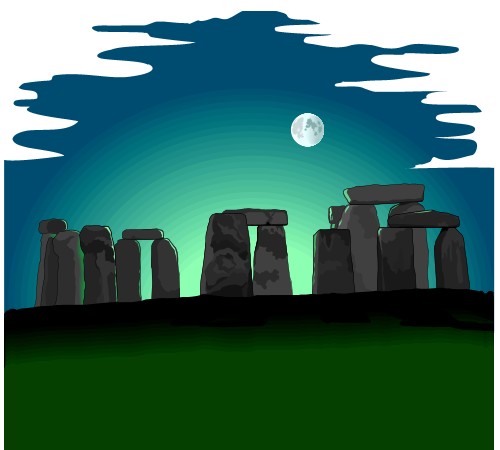 Stonehenge; Travel, Europe, Totem, Graphics, Stonehenge
