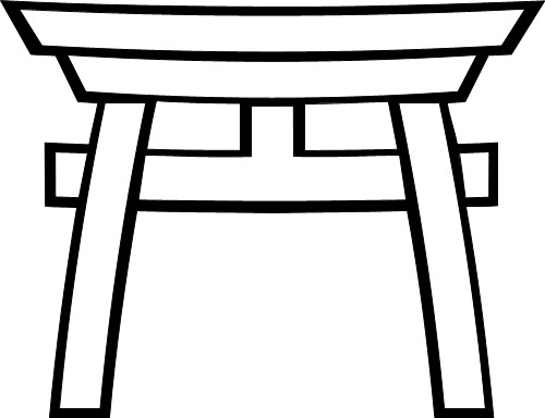 Torii Gate; Travel, Icon, Corel, Torii, Gate
