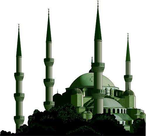 Turkish Mosque; Travel, Europe, Totem, Graphics, Turkish, Mosque