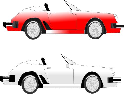 Transport: Red and white cars