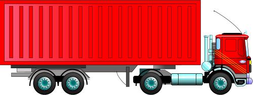 Transport: Container truck